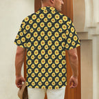 Painted Sunflower - Men's Short Sleeve Hawaiian Shirt