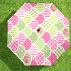 Floral Tabs - Semi-Automatic Foldable Umbrella (Model U12) Semi-Automatic Foldable Umbrella (U12)