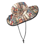 Watercolour Books Wide Brim Bucket Hat Wide Brim Bucket Hat Printed Offshore Reading