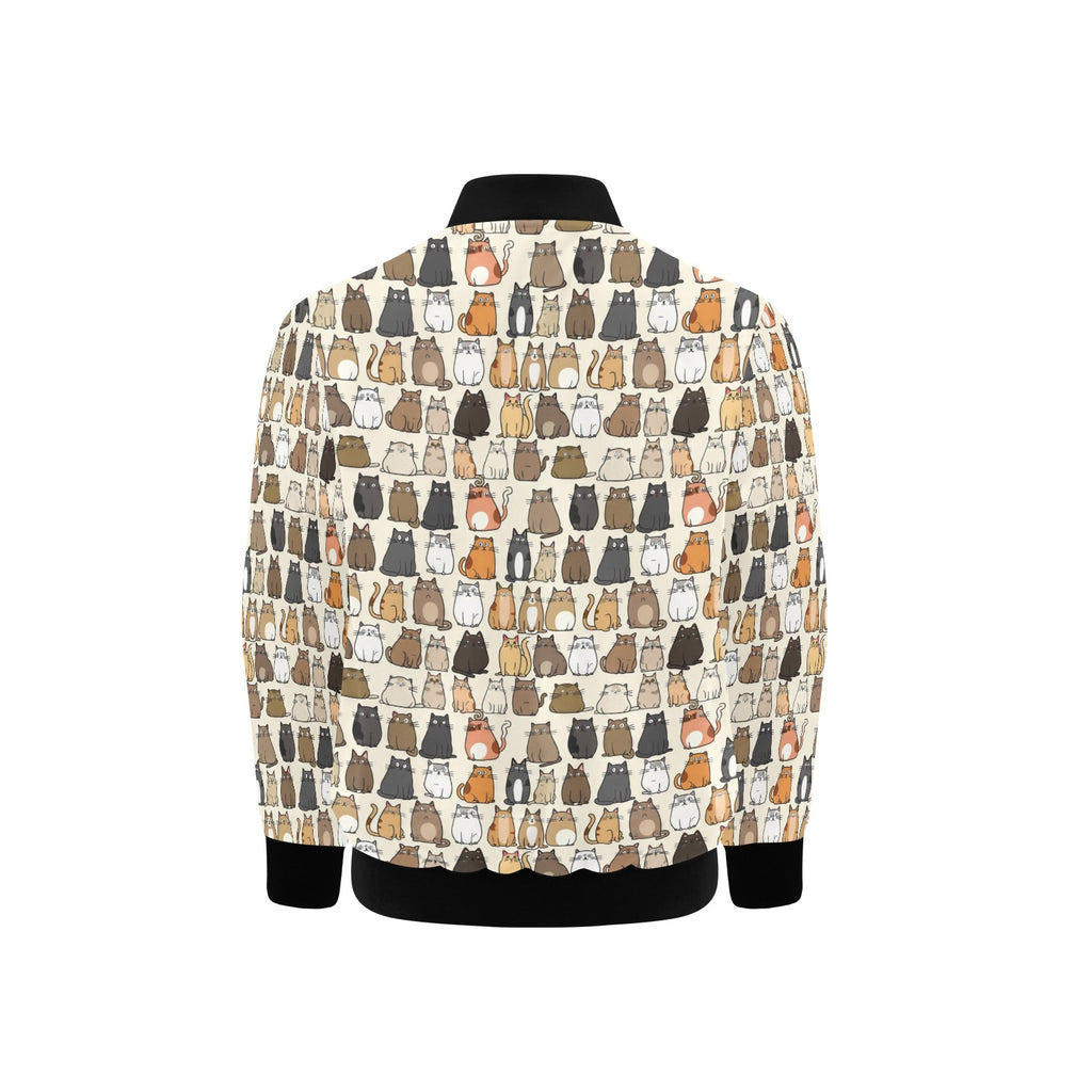 Lots Of Cats Kids Bomber Jacket Kids Bomber Jacket animal Printed Offshore