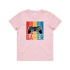 Gamer Kid's AS Colour T-shirt Pink Kids Youth T-shirt Games Printed In Australia