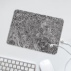 Black And White Leather Mouse Pad Leather Mouse Pad Printed Offshore