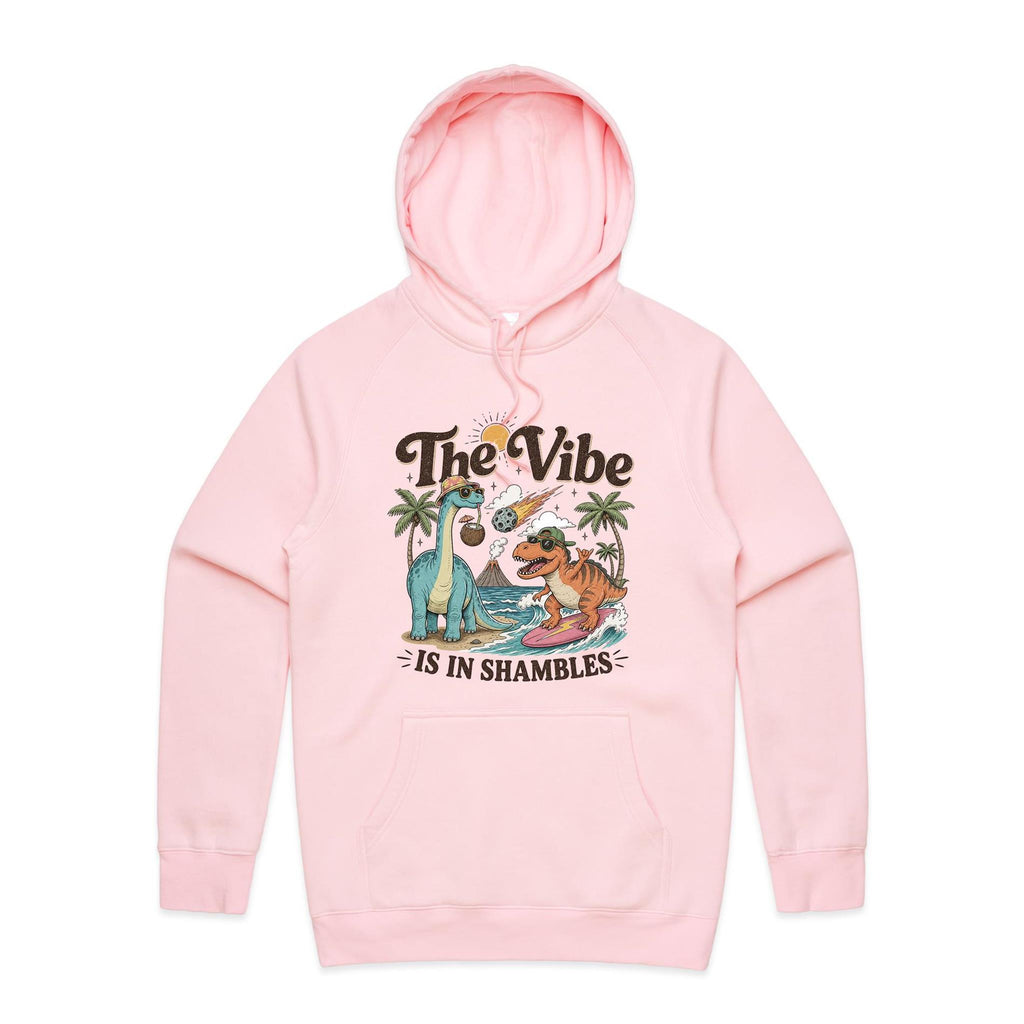 Dinosaurs The Vibe Is In Shambles Men's AS Colour Hoodie