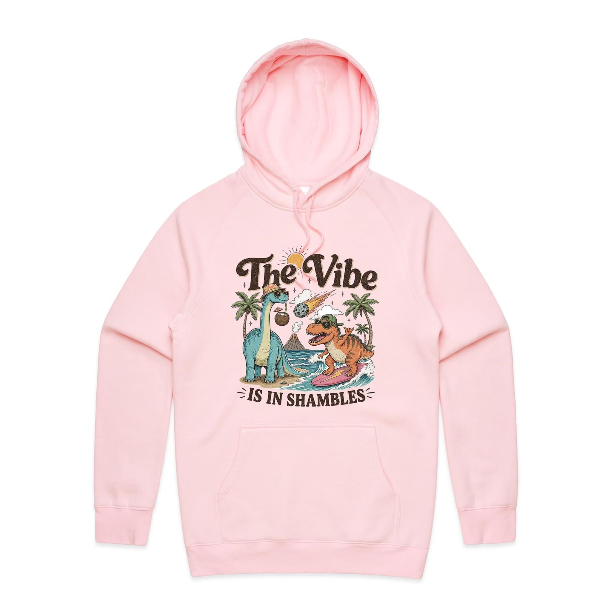Dinosaurs The Vibe Is In Shambles Men's AS Colour Hoodie