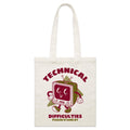 Technical Difficulties, Retro TV Parcel Canvas Tote Bag Default Title Small Tote Bag Printed In Australia Retro Tech