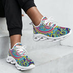 Bright Paisley Women's Twisted Sole Sneakers