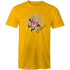 Hand Me The Popcorn - Mens T-Shirt Gold Mens T-shirt Food Funny Printed In Australia