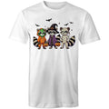 Halloween Raccoons Men's AS Colour T-Shirt White Mens T-shirt Halloween Printed In Australia