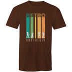 Retro Nostalgia - Mens T-Shirt Dark Chocolate Mens T-shirt Printed In Australia Retro