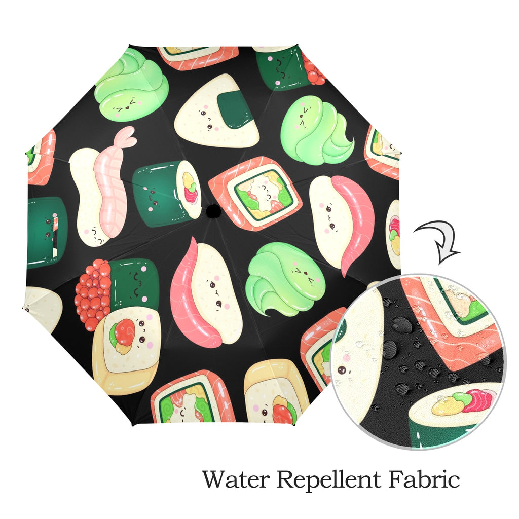 Happy Sushi - Semi-Automatic Foldable Umbrella (Model U12) Semi-Automatic Foldable Umbrella (U12)