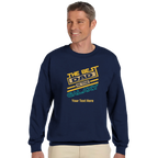 Personalised - The Best Dad In The Galaxy - Classic Unisex Crewneck Sweatshirt | Gildan® 18000 4XL Navy Personalised Sweatshirt customise Dad Globally Fulfilled personalise