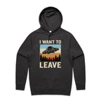 UFO I Want To Leave Men's AS Colour Hoodie