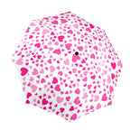 Pink Hearts On White - Umbrella