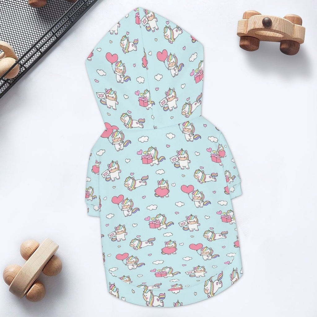Rainbow Unicorn Pet Hoodie (Large Size)