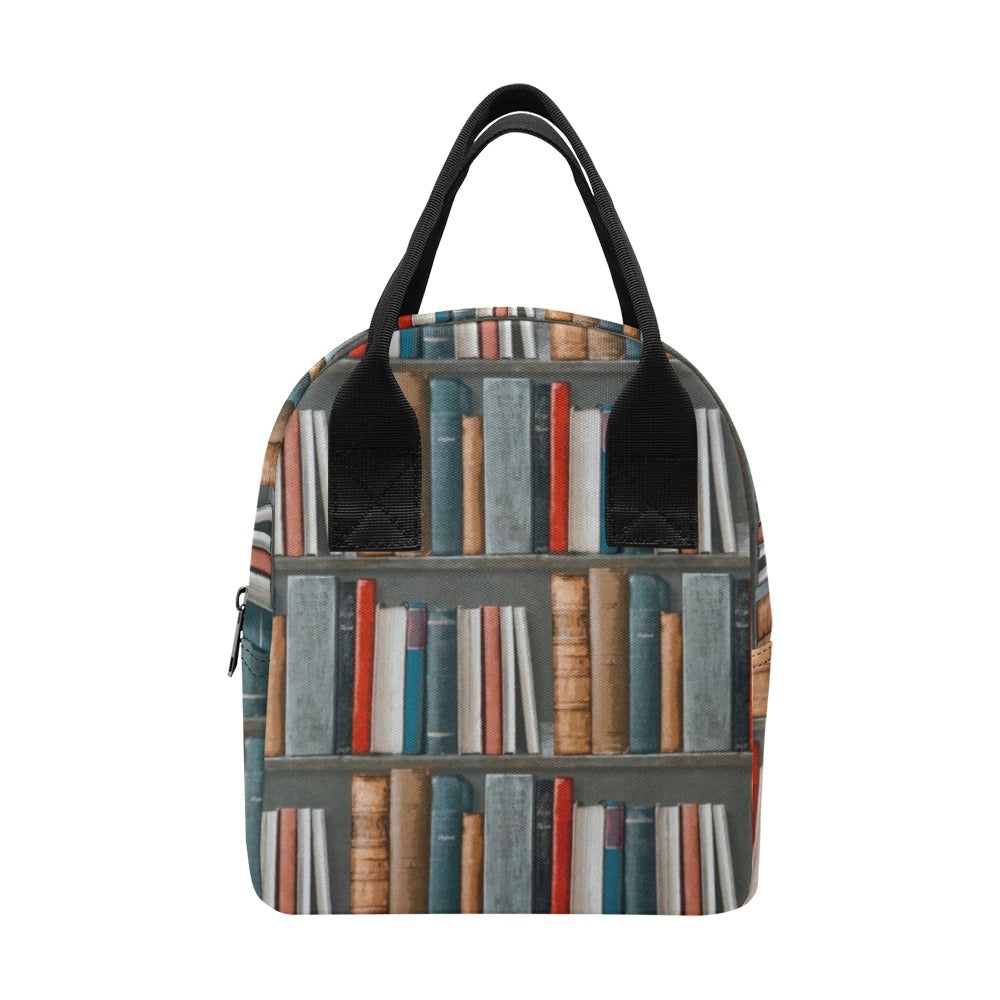 Books - Zipper Lunch Bag One Size Zipper Lunch Bag Printed Offshore