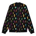 Fun Lightning Men's Casual Zip‑Up Bomber Jacket