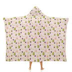 Avocado Love Kids Hooded Blanket 100cm x 130cm white 40"×50" Kids Hooded Blanket Food Printed Offshore