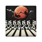 Astronauts Crossing Road - Ceramic Coasters (Square) Ceramic Coasters Printed Offshore Space