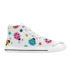 Ladybugs - Kids High Top Canvas Shoes