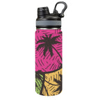 Palm Trees - Insulated Water Bottle with Dual-Use Lid (18oz) One Size Insulated Water Bottle with Dual-Use Lid (18oz) Plants Printed Offshore