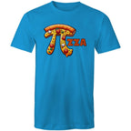 Pi Pizza - Mens T-Shirt Arctic Blue Mens T-shirt Food Maths Printed In Australia Science