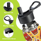 Cola 12oz Kids Water Bottle with Straw Lid