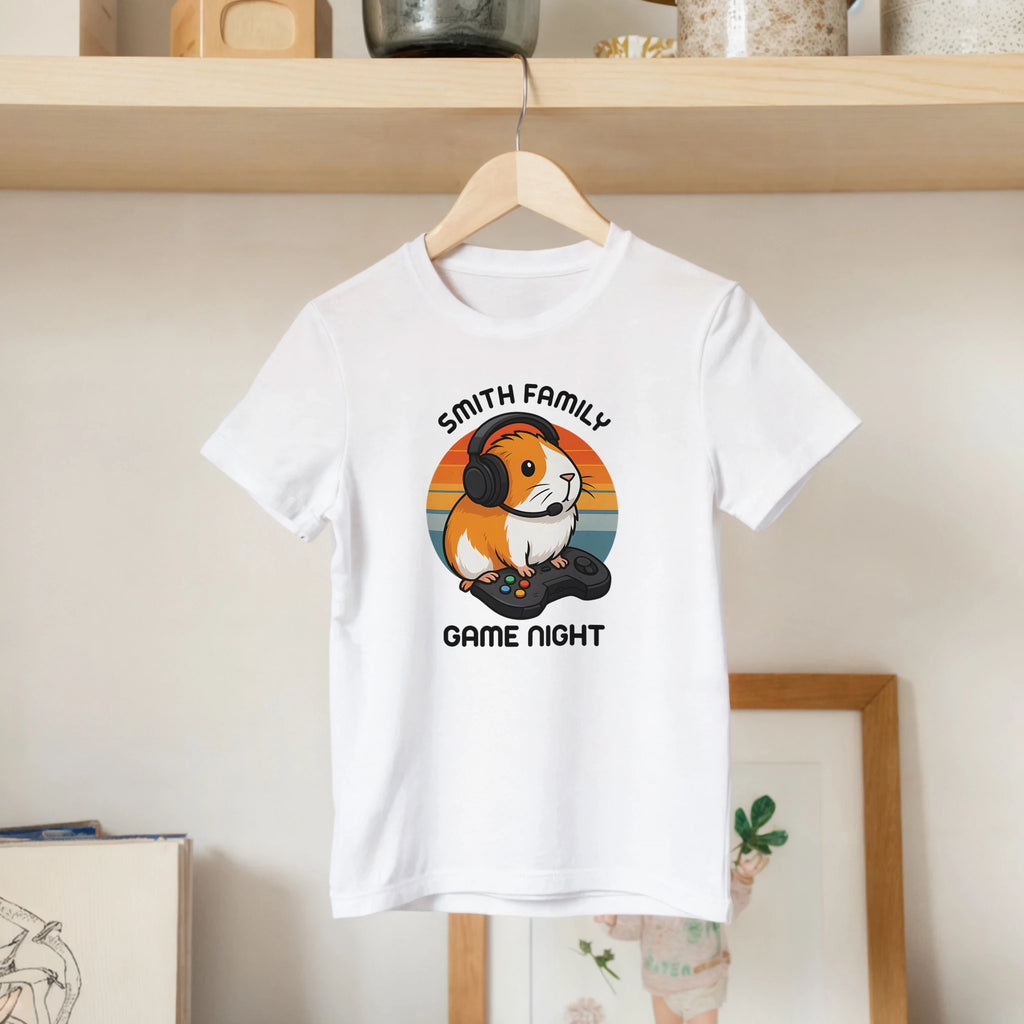 Family Game Night - Personalised Kids T-shirt Personalised Kids T-shirt