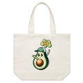 I Don't Give A Quac, Avocado Shoulder Canvas Tote Bag Default Title Large Tote Bag Food Printed In Australia