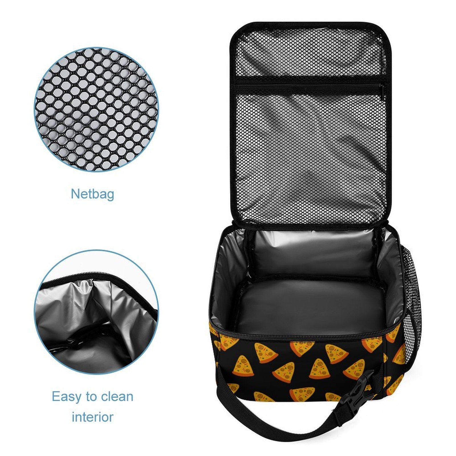 Pizzas Backpack, Lunch Bag & Pencil Case Set