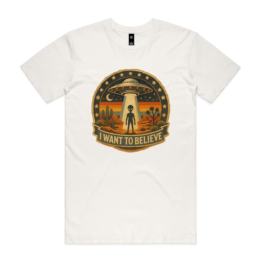 I Want To Believe Vintage UFO Men's AS Colour T-shirt
