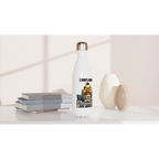 I Don't Know, I Just Work Here, Duck - White 17oz Stainless Steel Water Bottle White Water Bottle animal Globally Fulfilled