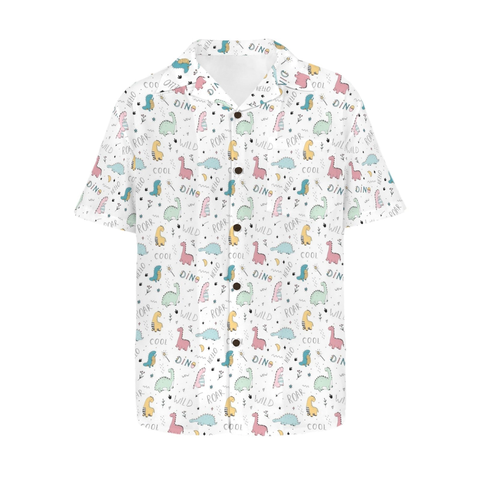 Quirky Dinosaurs Men's Hawaiian Shirt