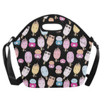 Cute Animal Ice Blocks - Neoprene Lunch Bag Neoprene Lunch Bag Printed Offshore