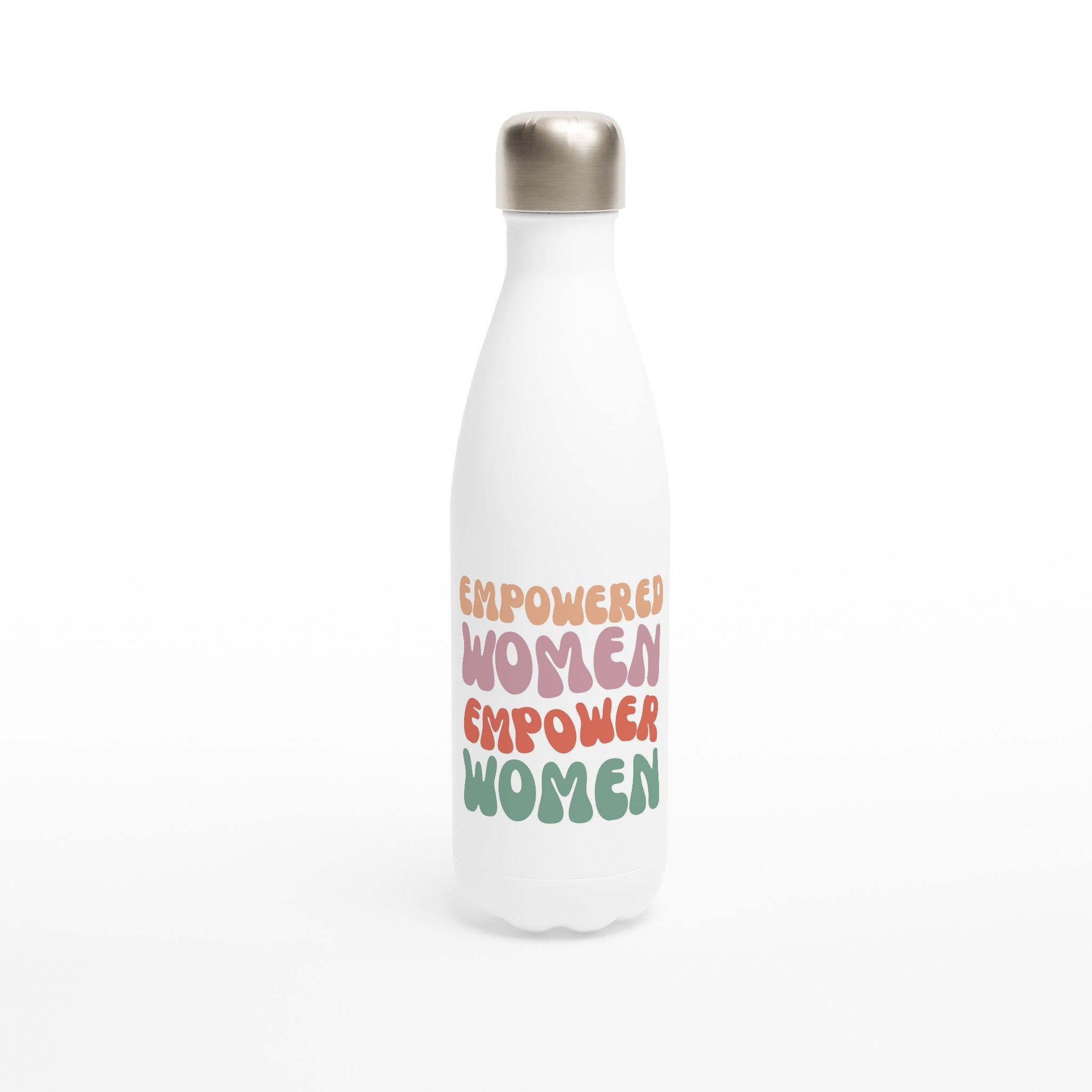 Empowered Women Empower Women - White 17oz Stainless Steel Water Bottle Default Title White Water Bottle Globally Fulfilled