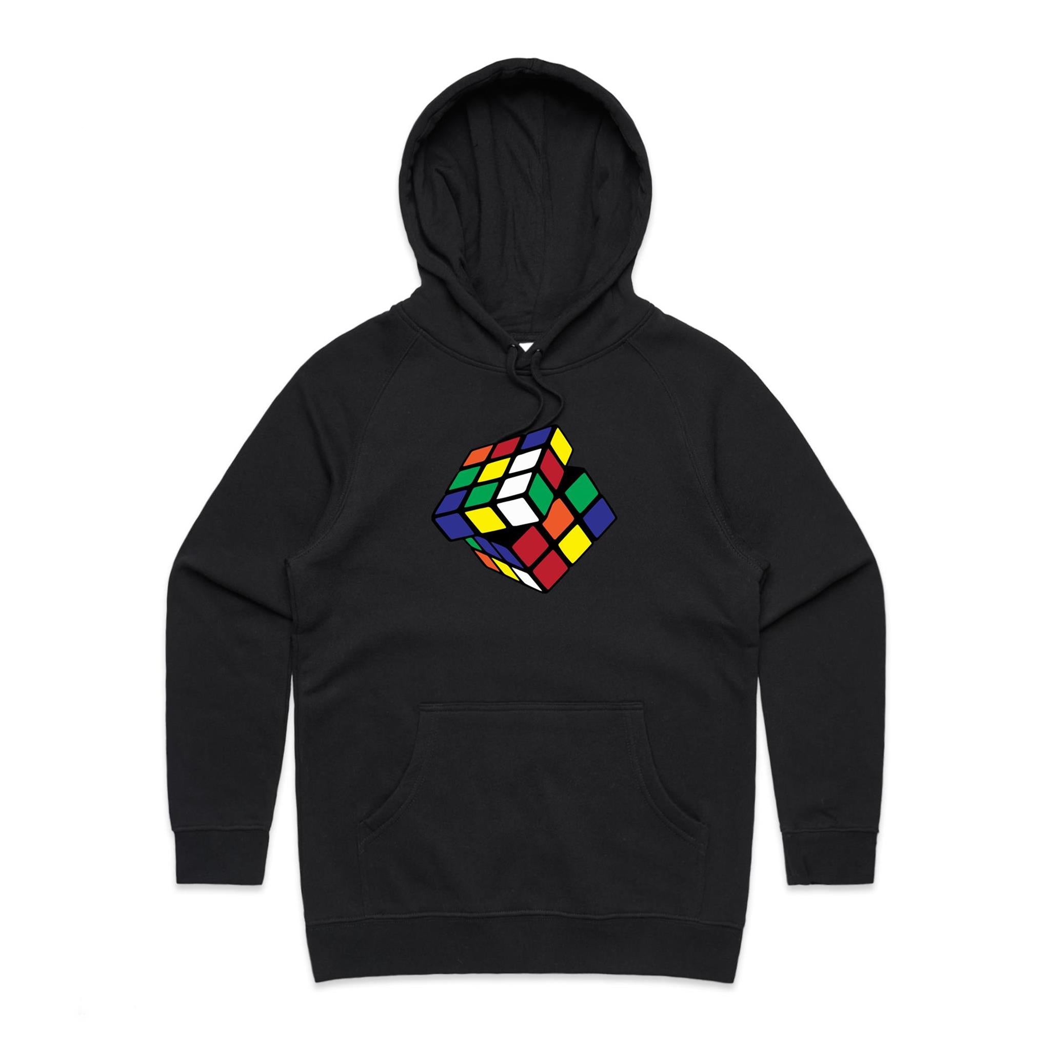 Game Cube - Womens Hoodie Black Womens Hoodie Games Printed In Australia