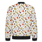 Super Dog Men's Casual Zip‑Up Bomber Jacket