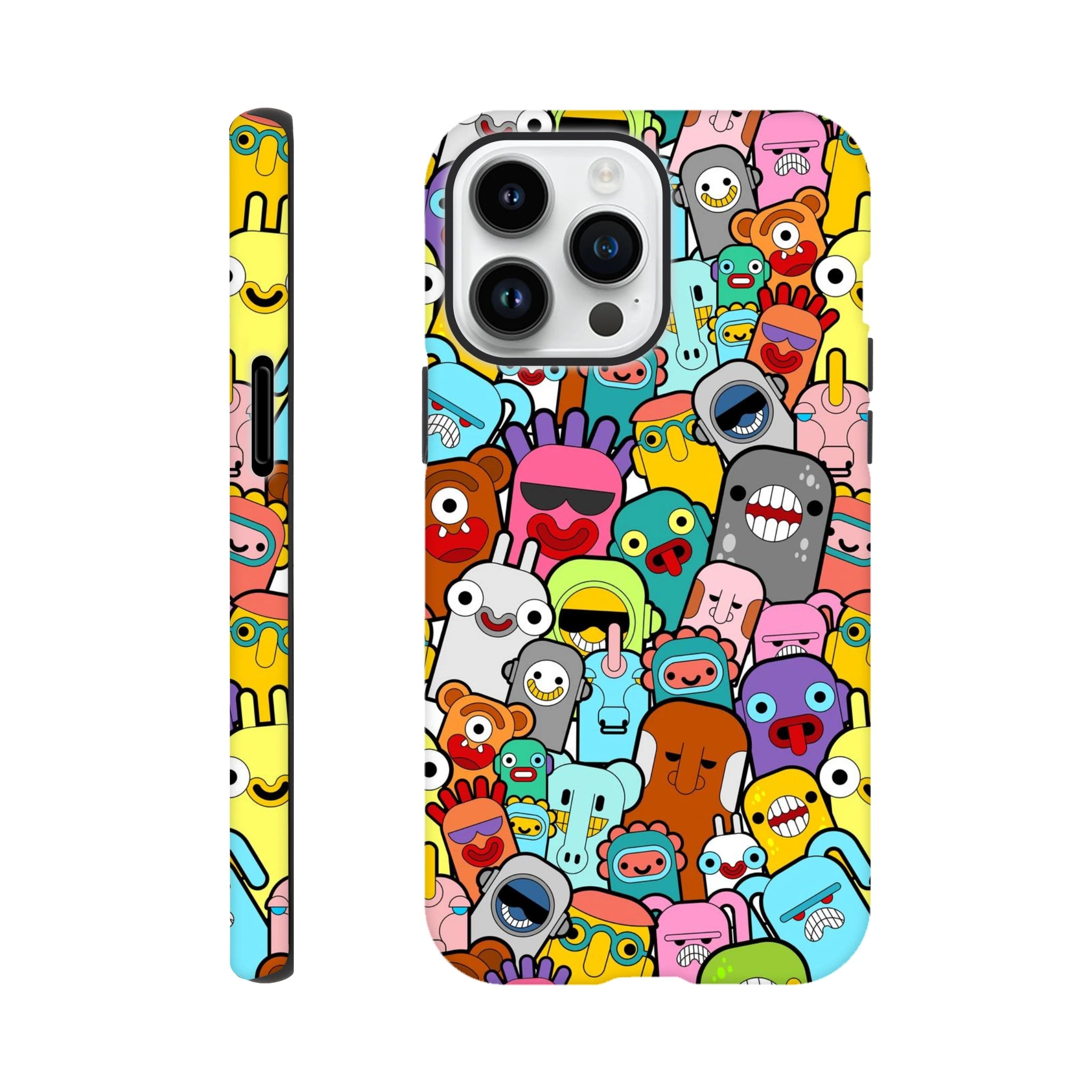 Crazy Cartoon Creatures - Apple iPhone - Tough case iPhone 14 Pro Max iPhone Tough Case Globally Fulfilled
