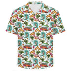 Surfing Safari Men's Crinkle Hawaiian Shirt