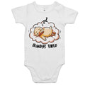 Always Tired, Duckling - Baby Bodysuit White Baby Bodysuit animal Printed In Australia