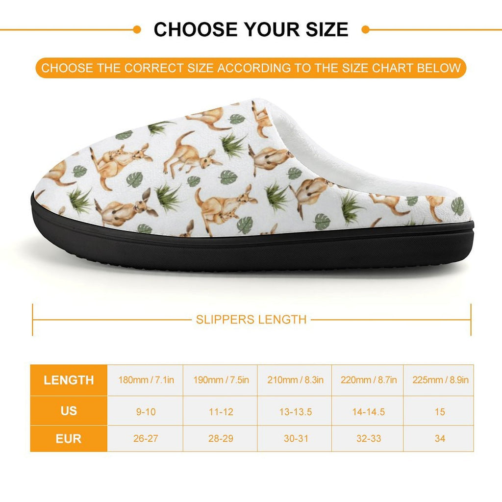 Kangaroos Kids Cotton Slippers Kids Cotton Slippers animal Australia Printed Offshore