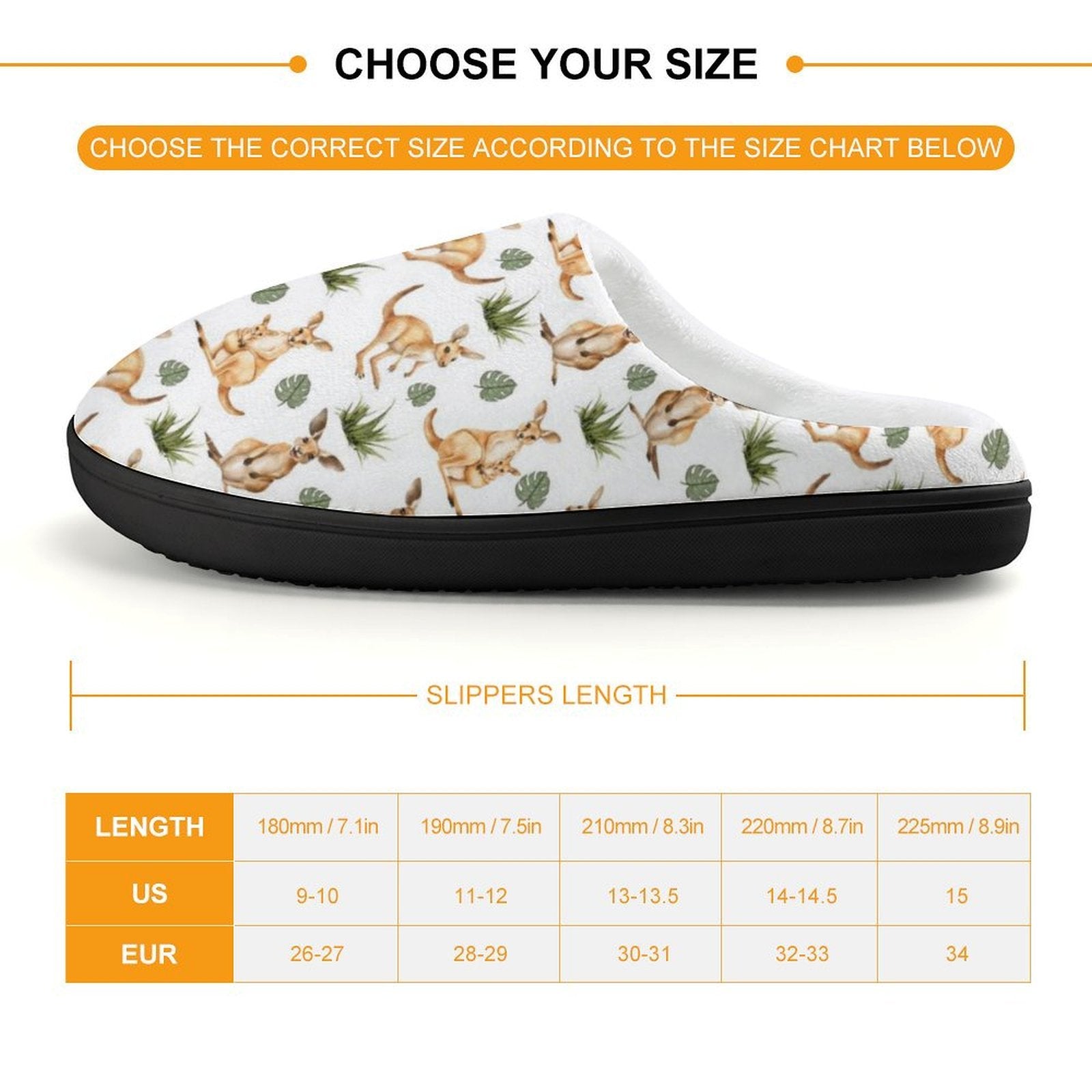 Kangaroos Kids Cotton Slippers