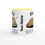Personalise - Sloth, Sleepy Slothitude - White 11oz Ceramic Mug Personalised Mug animal customise Globally Fulfilled personalise