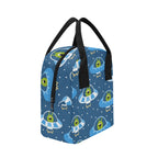 Cute Aliens in UFOs - Zipper Lunch Bag Zipper Lunch Bag Printed Offshore