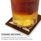 Classic Radio - Ceramic Coasters (Square) Ceramic Coasters Printed Offshore Retro