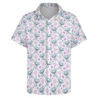 Zen Koala Women's Collared Pocketless Short Sleeve Shirt