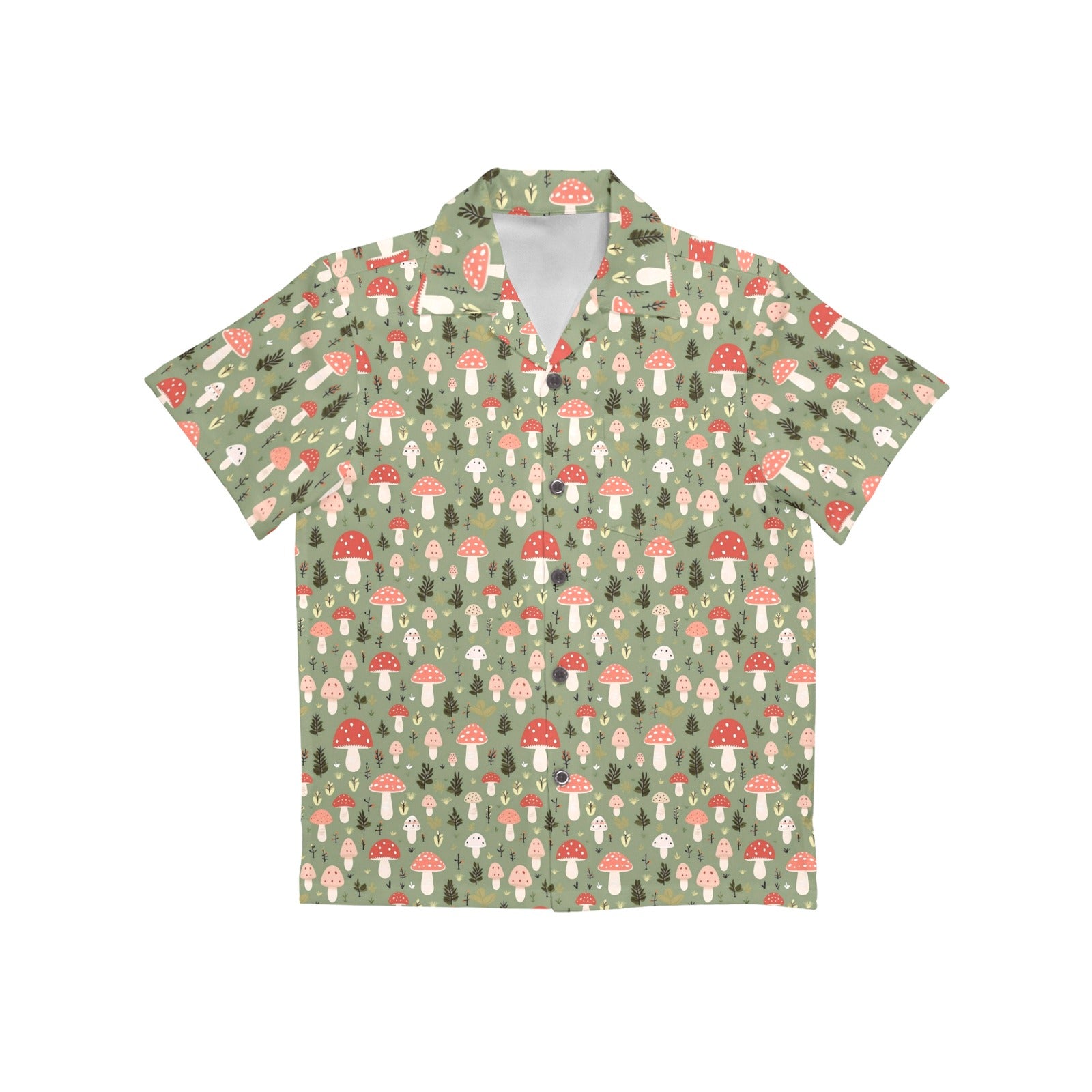Mushroom Garden - Junior Kids Hawaiian Shirt