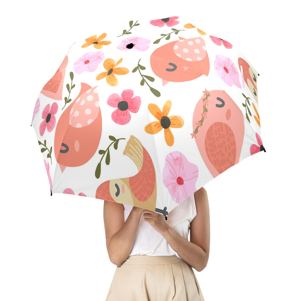 Lovely Birds - Semi-Automatic Foldable Umbrella (Model U12) Semi-Automatic Foldable Umbrella (U12)