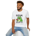 Frog, Social Battery - Unisex Softstyle T-Shirt