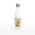 A Little Ray Of Sunshine - White 17oz Stainless Steel Water Bottle Default Title White Water Bottle Globally Fulfilled Retro