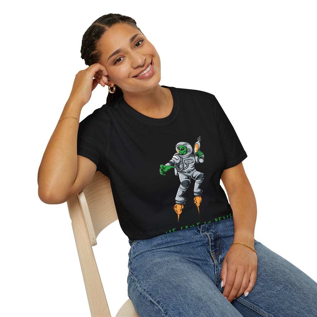 Alien, We Come In Peace - Unisex Softstyle T-Shirt